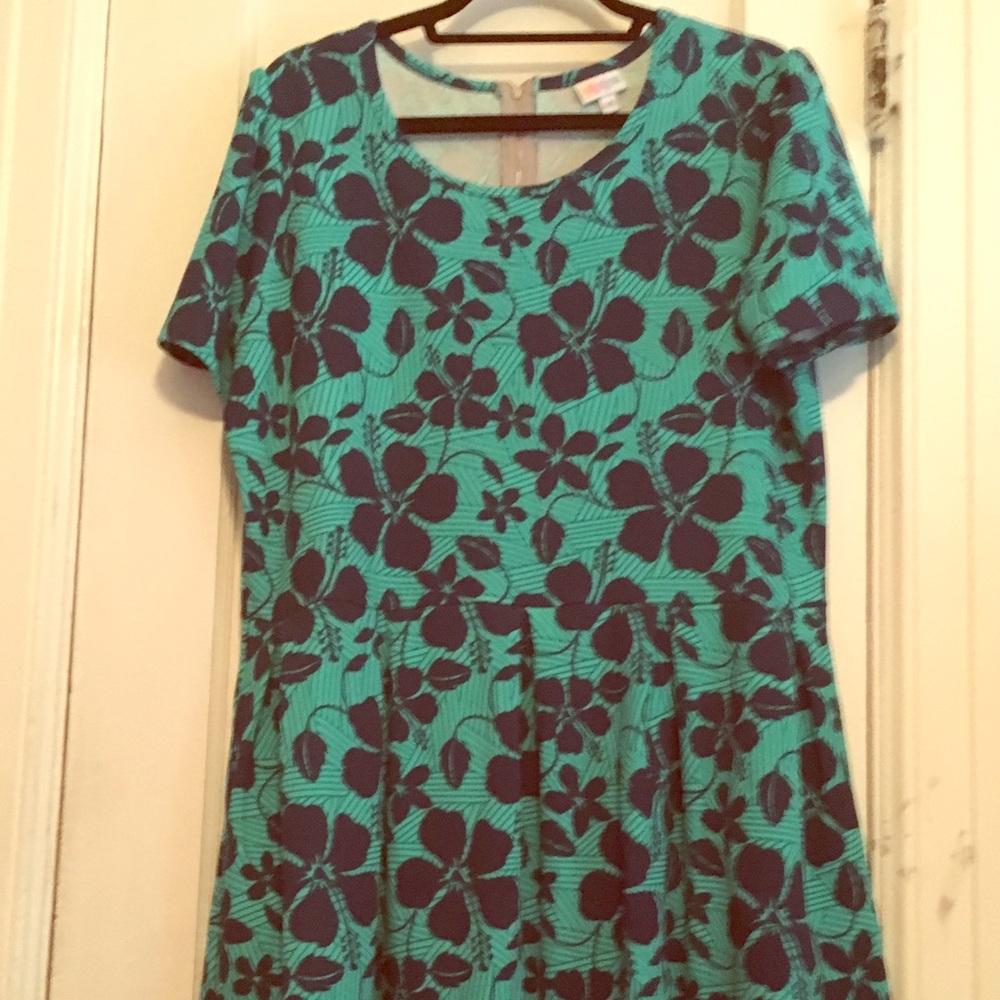 Amelia dress 3x tropical print